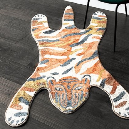 한빛카페트 호랑이 러그 동물 인테리어 카페트 (170x120cm)_이미지