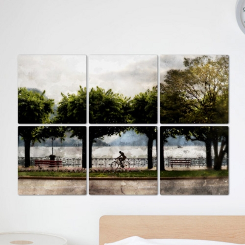 ib858-멀티액자_자전거타기좋은길