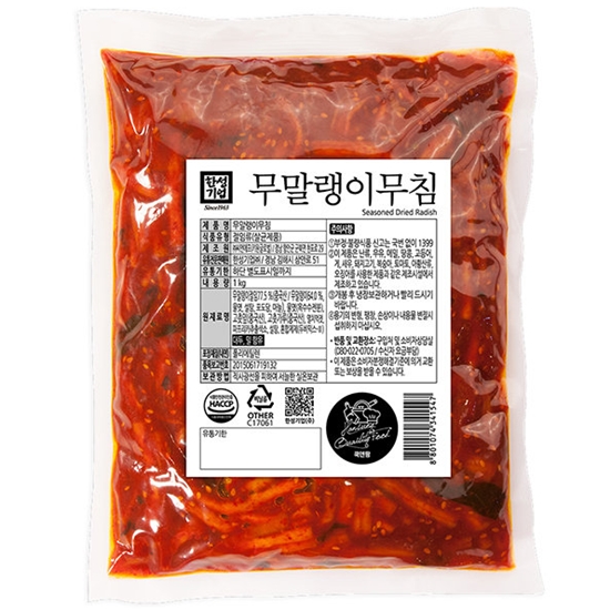 한성기업 무말랭이무침 1kg (1개)
