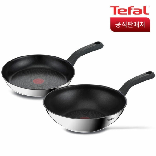 테팔 에센스쿡 IH 프라이팬 2종 (팬24+웍28)