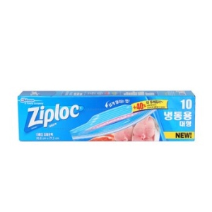SC존슨 지퍼락 이지오픈탭 냉동용 (대) 10매 (2개(20매))