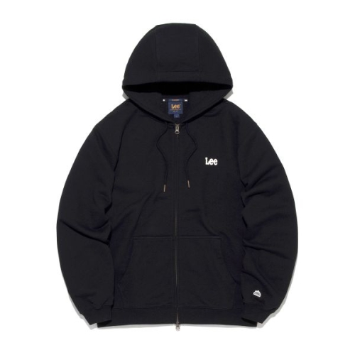 LEE ltgt 펠트 트위치 로고 후드 집업 블랙 LE2601HZ13BK 213485_이미지