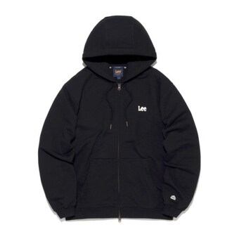 LEE ltgt 펠트 트위치 로고 후드 집업 블랙 LE2601HZ13BK 213485