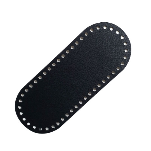 니뜨 타원형 인조가죽 가방바닥 블랙 특소 20 8 cm_이미지