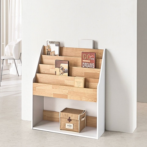 전면 책꽂이 4단 책장 800