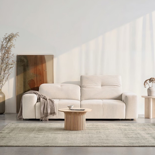 카모아 모션 슬라이딩 패브릭 소파 3.5인용