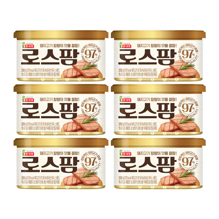 롯데푸드 롯데햄 로스팜 97% 200g (6개)_이미지