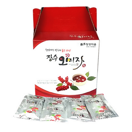 장수청정마을 장수 오미자즙 120ml 30포 (1개)_이미지