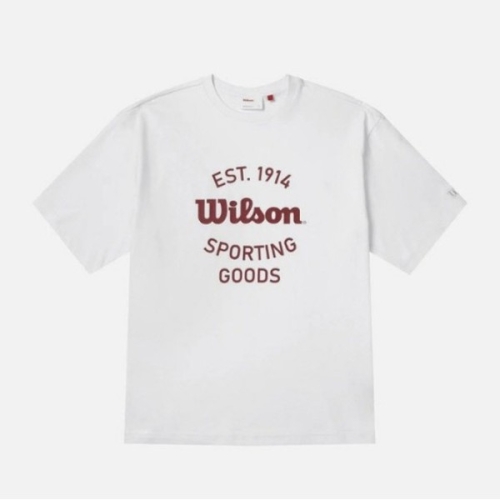 윌슨 반팔티 JQS W252001NTS46-WHT 시그니쳐 그래픽 티셔츠