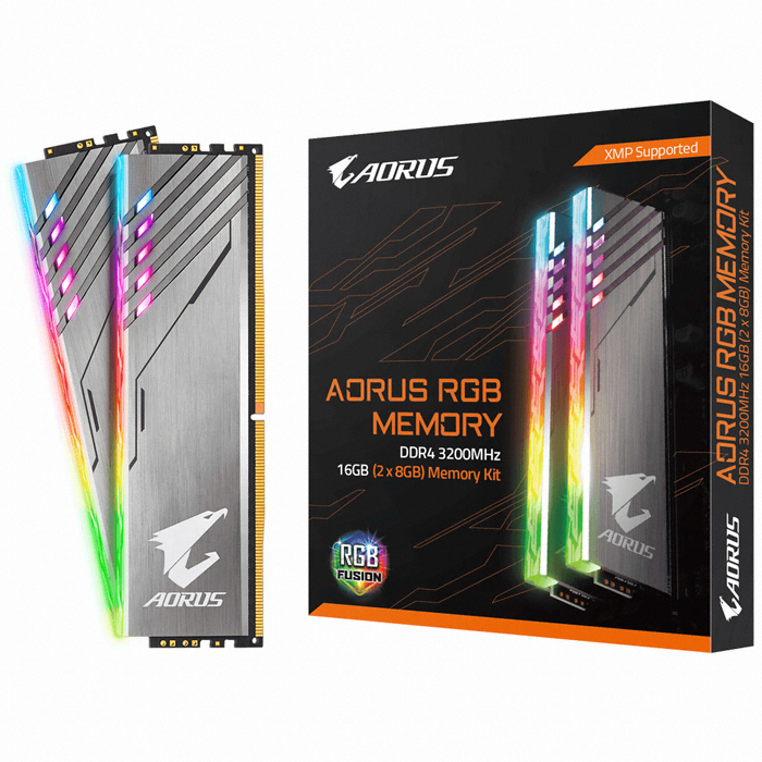GIGABYTE AORUS DDR4-3200 CL16 RGB Non Demo kit 패키지 (16GB(8Gx2))