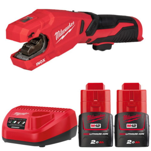 밀워키 M12 PCSS (2.0Ah, 배터리 2개)