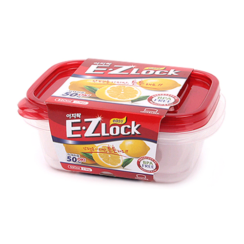 락앤락 뉴이지락 직사각 520ml (HLE6304) (2개)_이미지