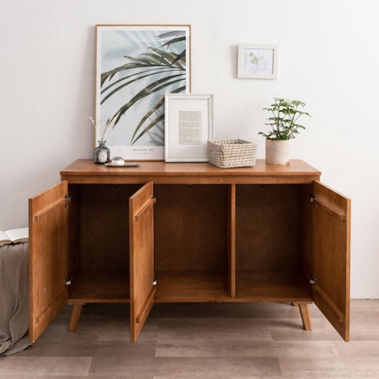 헤이미쉬홈 헤나 원목 높은 거실장 1200_이미지