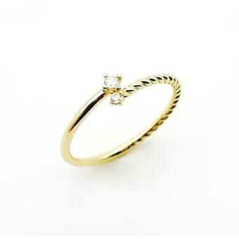 GB Birth Gift 크로스 탄생석 10K GOLD 반지 LRT25008T