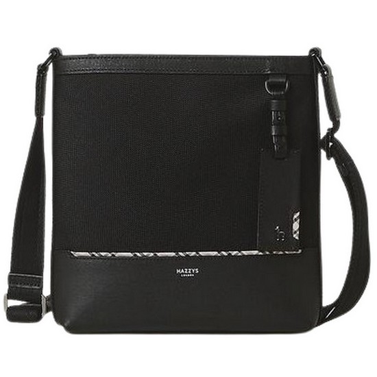 LF 헤지스 남성 체크라인 크로스백_HJBA2E061BK