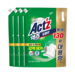 액츠 퍼펙트 딥클린 리필 2.6L (4개)_이미지