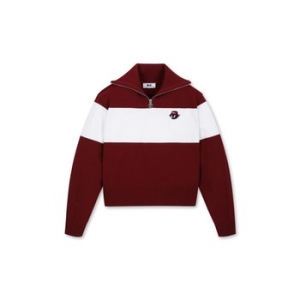  왁 WAAC 골프 WWWAA24633WIX Women Color Block Half Zip Sweater