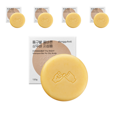 동구밭 올바른 샴푸바 지성용 120g (5개)