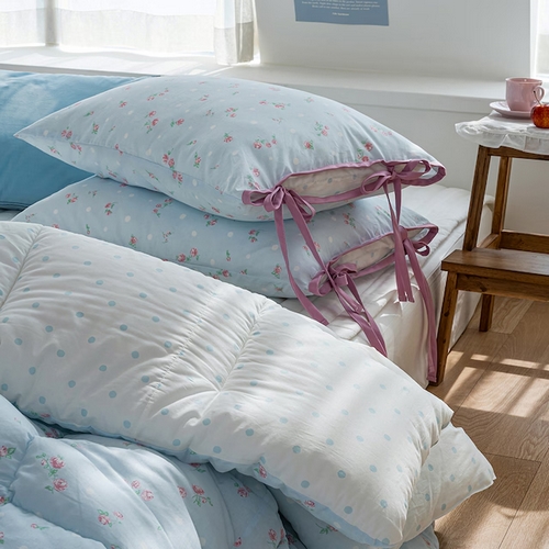 플로라 버블로지 60수 아사 차렵이불 패드세트