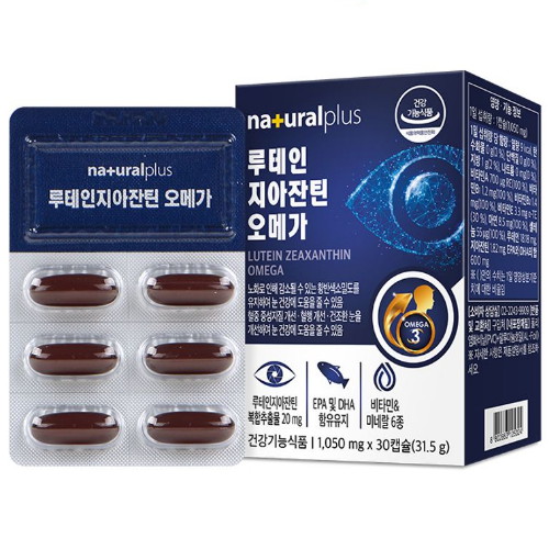 내츄럴플러스  루테인 지아잔틴 오메가 30캡슐 (1개)