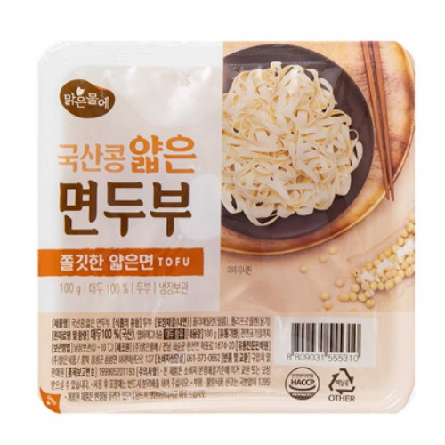 참좋은콩 맑은물에 국산콩 얇은 면두부 100g (6개)_이미지