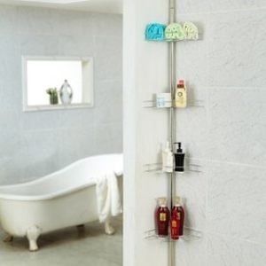 스텐레스 욕실 코너선반 4단