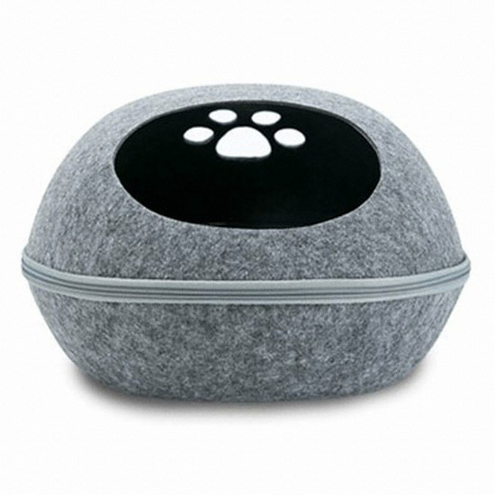 딩동펫 공룡알 숨숨집 대형 고양이 하우스 (그레이)_이미지