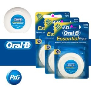 P&G 치실통 치실 왁스치실 왁스드 오랄비 에센셜 덴탈 50m 3롤-플로스_이미지