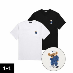 밴웍스 2PACK MINI COMPORT BEAR 오버핏 반팔 티셔츠 VNDTS216S_이미지
