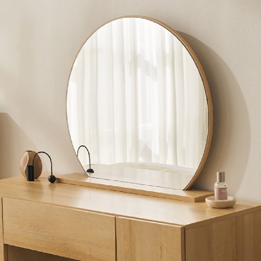 삼익가구 베런 멀티수납형 원형거울 화장대 세트 1000_이미지