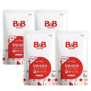 아기 유아 친환경 젖병 세정제 거품 리필 400mlx4