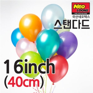 네오_대형 40cm 16인치 풍선 5개 펄풍선 파티용품