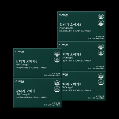 우리바이오 클라리온 rTG 알티지 오메가3 30캡슐 (5개)_이미지