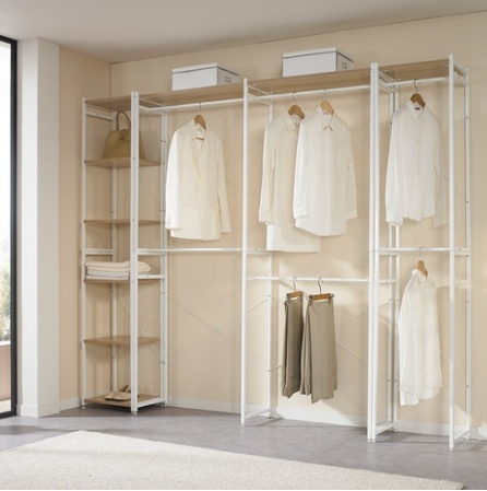 라삐소 드레스룸 틈새장 옷장 이동식행거 450_이미지