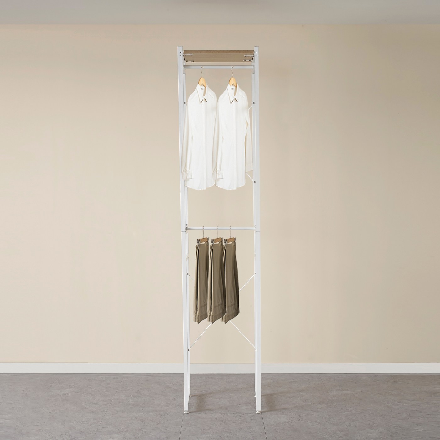 라삐소 드레스룸 틈새장 옷장 이동식행거 450_이미지