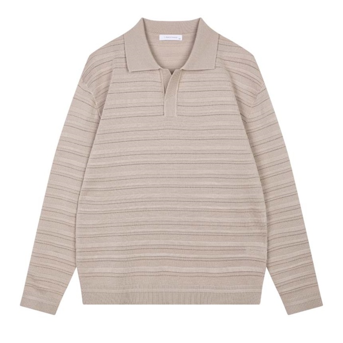 파스토조 리버클래시 단가라 오픈카라 니트 LKS51301