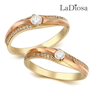 라디오사 La Diosa 14K 커플링 세트 LK14NG-1607RO 남녀한쌍