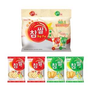 크라운제과 참쌀 설병 128g x 2개 + 참쌀 선과 115g x 2개_이미지