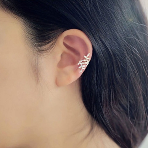RUC9A51 귀안뚫는 귀에거는 나뭇잎 넝쿨 악세사리 액세서리 이어커프 여성 패션 귀걸이 귀찌 패션귀 걸이