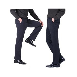 리빌모아 남자 겨울 고급 패브릭 잔패턴 기모 정장바지 LV-SPK-806-네이비_이미지