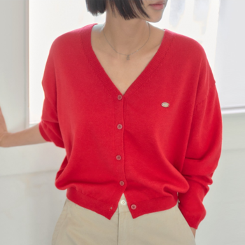 나무그림 더 여성 베이직 브이넥 가디건 NCO8CD015 원데이VCD