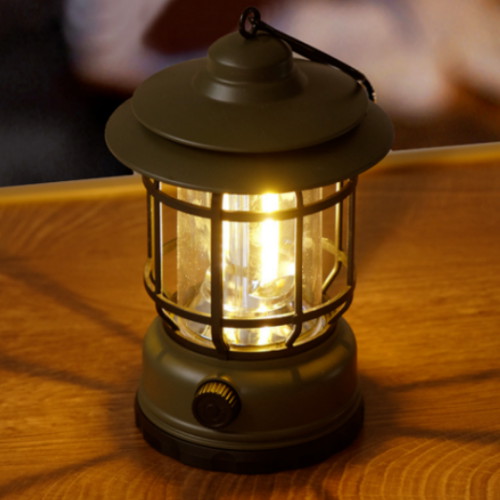 골드앤우드 LED 충전식 랜턴 딥그린_이미지