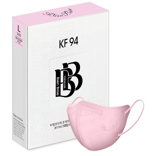 산들지앤티 비앙브리제 프리미엄 KF94 대형 블로썸핑크 10매입 (10매)