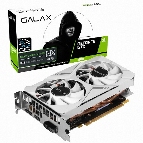 갤럭시 GALAX 지포스 GTX 1660 Ti EX WHITE ELITE OC D6 6GB_이미지