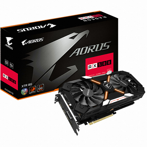 GIGABYTE AORUS 라데온 RX 580 XTR D5 8GB (해외구매)