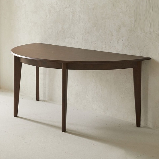 퍼피노 빌리 반원 원목 식탁 1800 (의자별도)_이미지