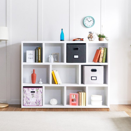 우아미가구 우베 3단 정면 수납 책장 1600_이미지