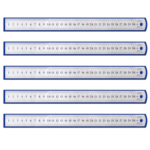 마켓플랜 스틸 직자 30cm 혼합색상 5개_이미지