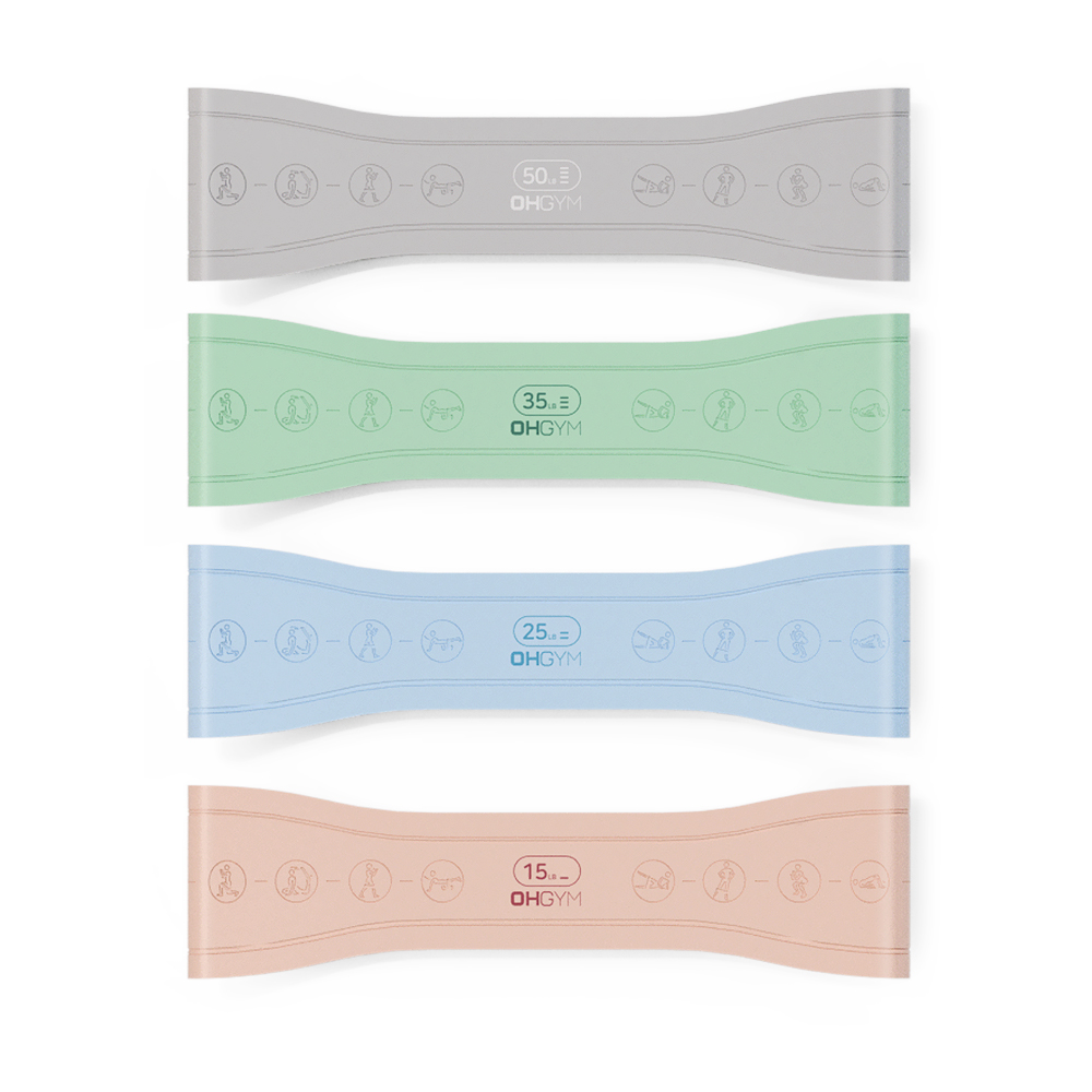 오짐 더블 양방향 전문가용 루프밴드 4종세트