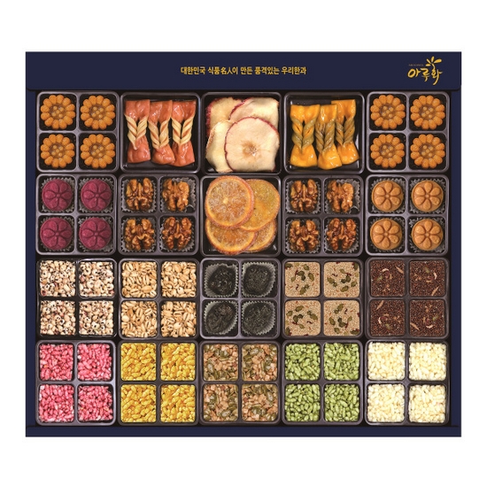 담양한과 아루화 백일홍 2단 선물세트 884g (1개)